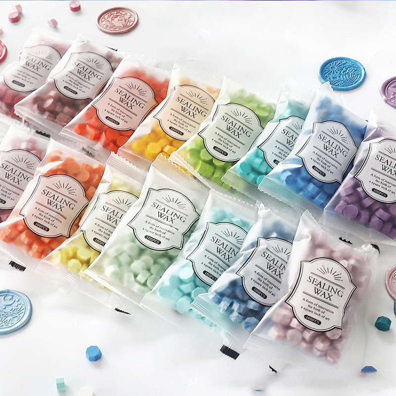 Wax Seal Stamp Kit - 100 Pezzi di Perle di Cera