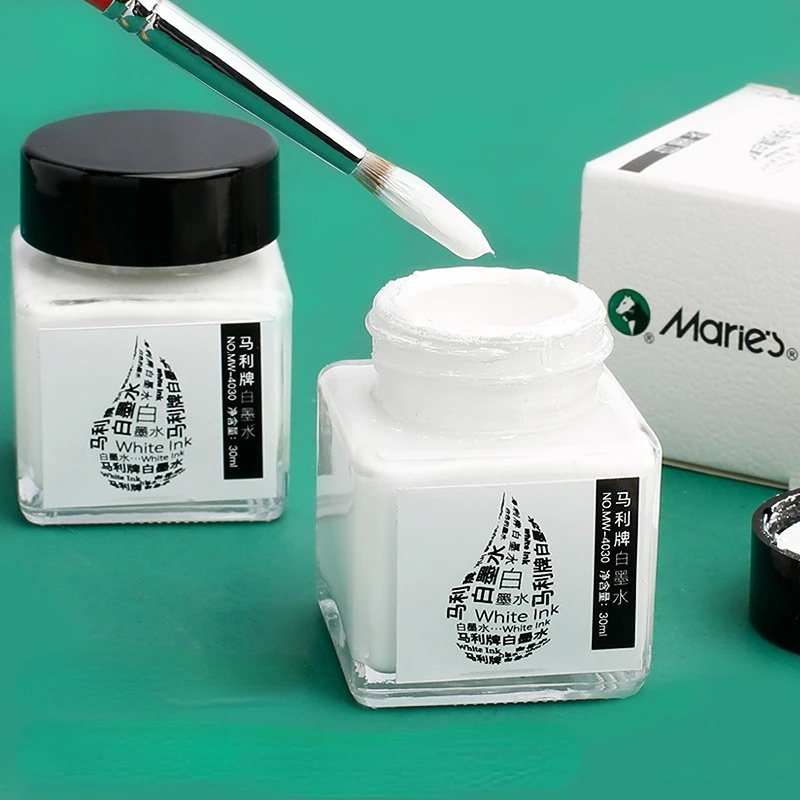 Correction Fluid White - 30ML inchiostro bianco High-gloss acquerello arte