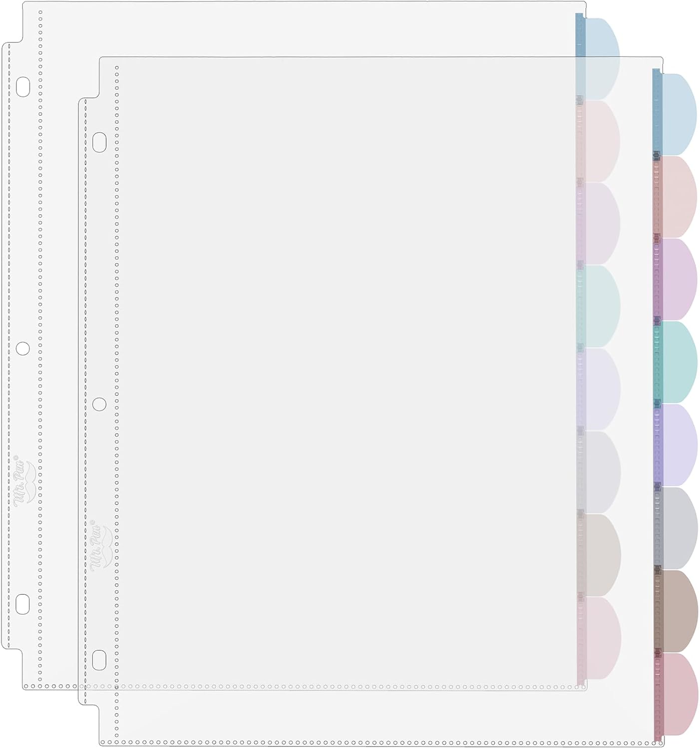 Index Tab Divider - Protezioni per Fogli A4 Trasparenti con