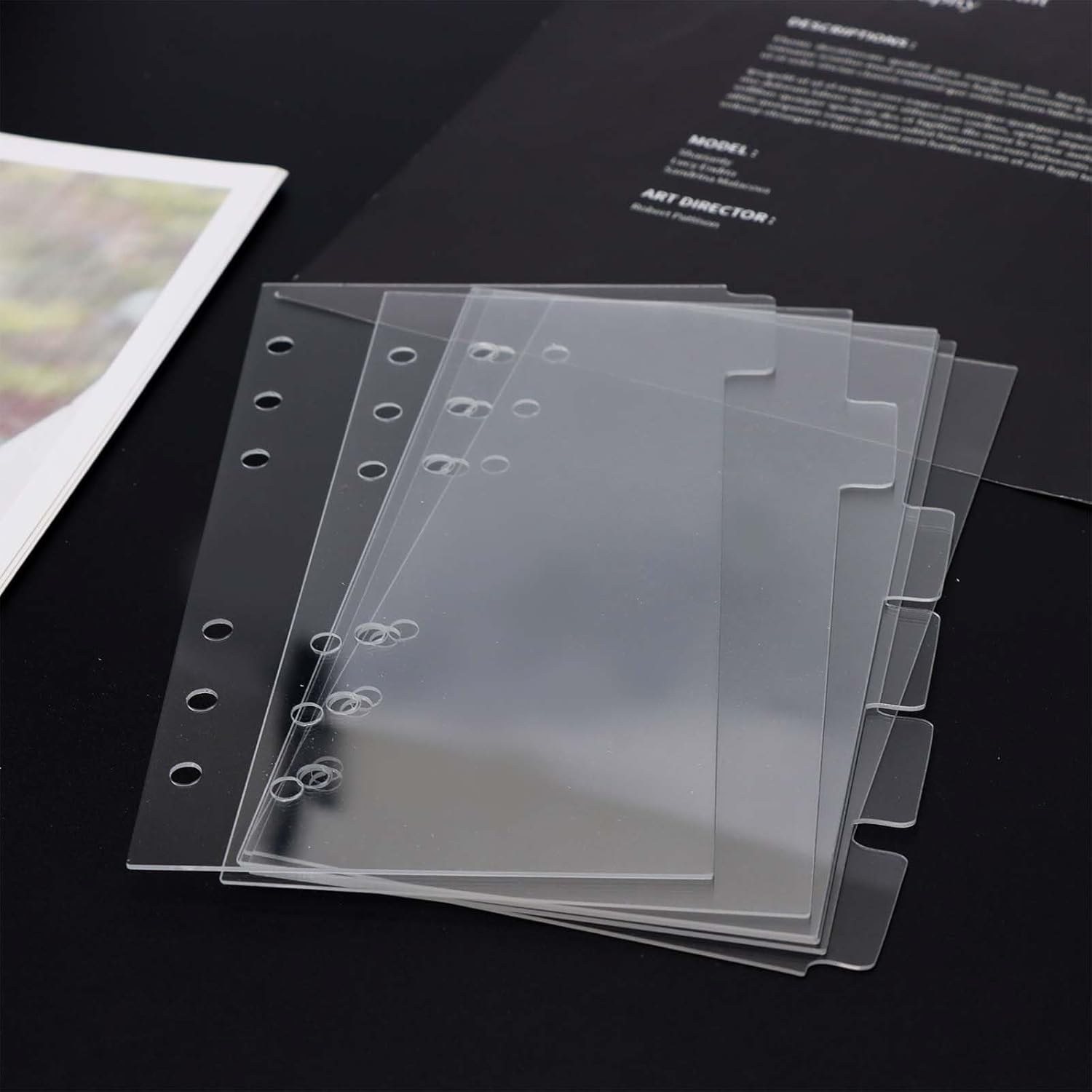 Index Tab Divider - Divisori per raccoglitori A5/A6/A7, inserti per