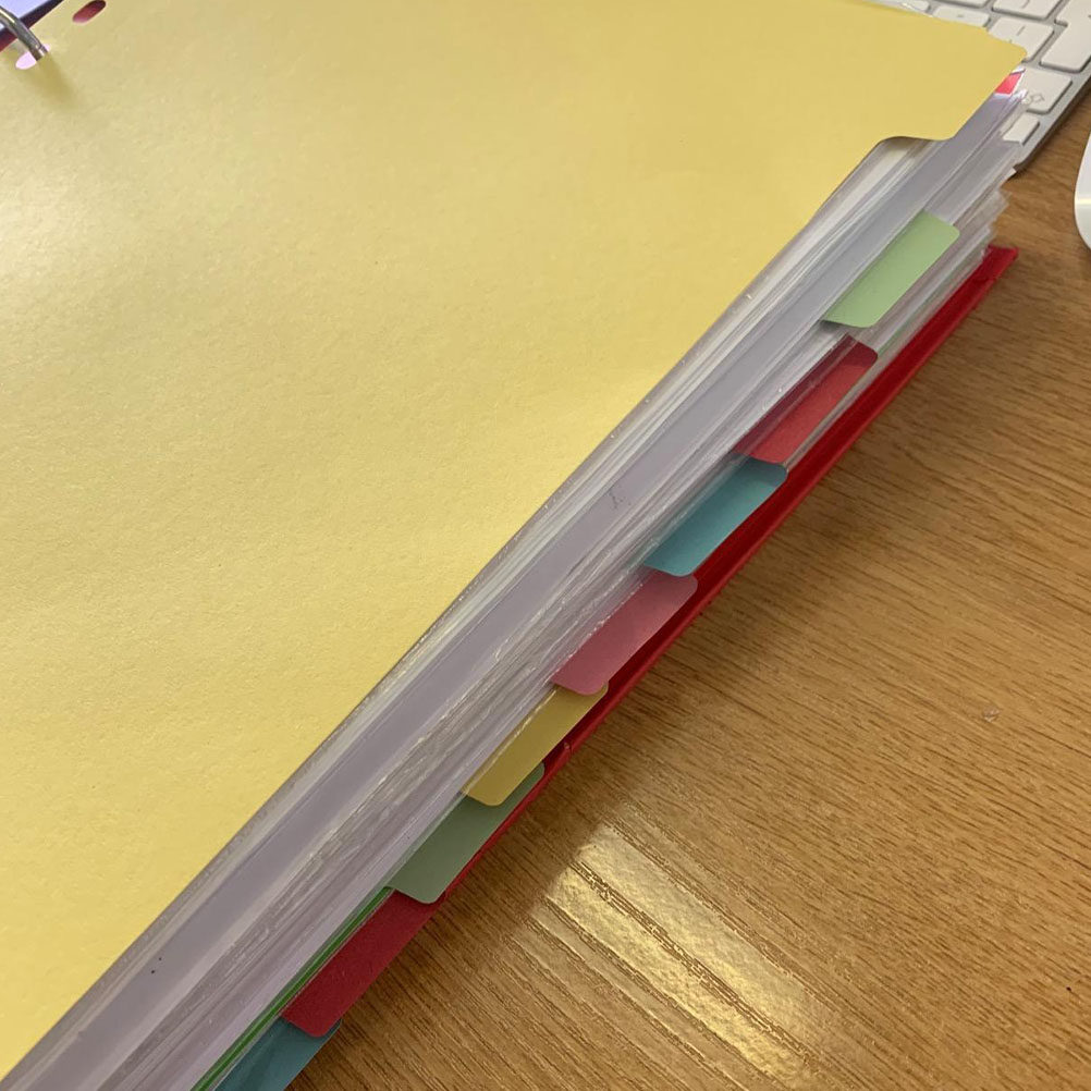 Index Tab Divider - 12 divisori per indice A4 con