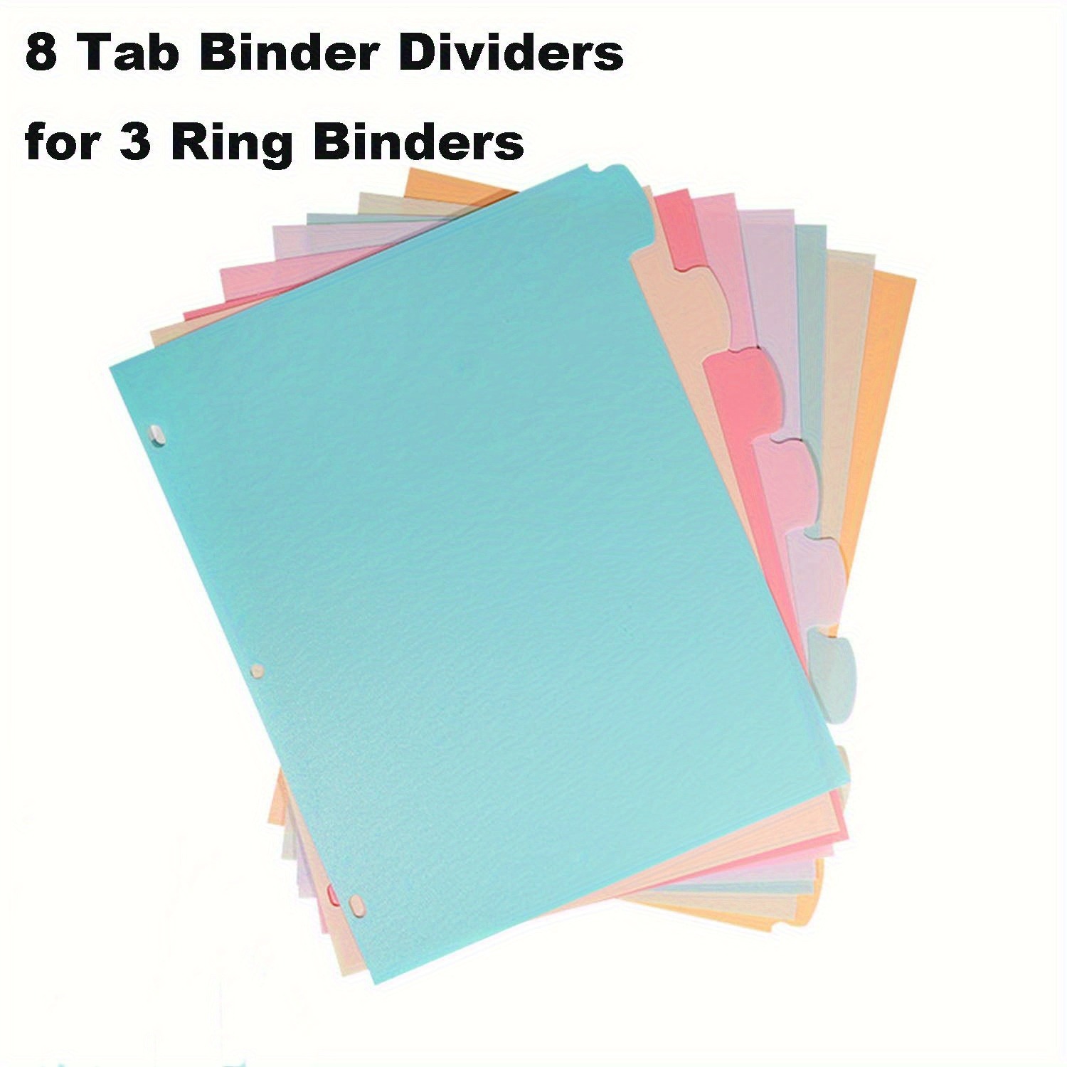 Index Tab Divider - 8 divisori per raccoglitori a 3