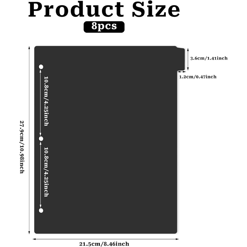 8 Divisori Neri in Plastica pe - Index Tab Divider recensione e prezzo