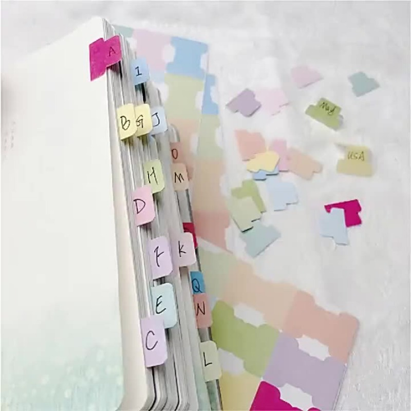 Schede indice adesive colorate - Index Tab Divider recensione e prezzo